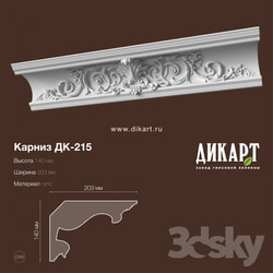 Decorative plaster - DK-215_140Hx203mm 