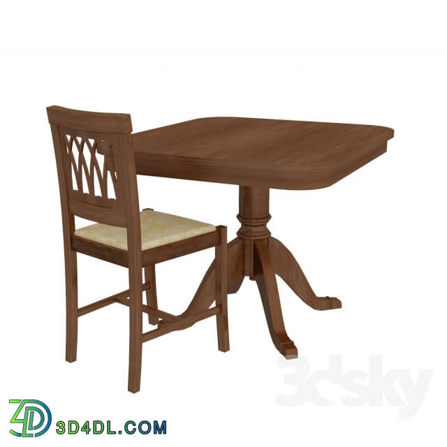 Table - Desk_ chair