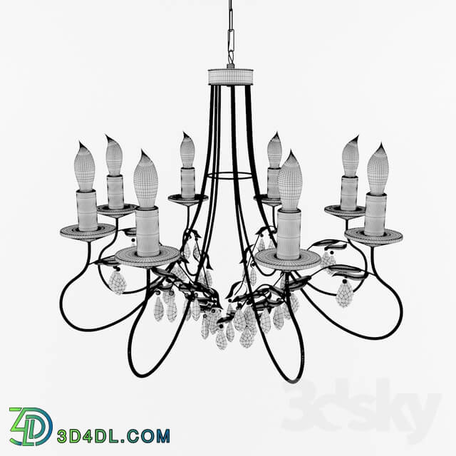 Ceiling light - Elstead Lighting Christina CRT8 SILVER _ GOLD