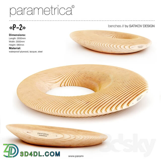 Other architectural elements - The parametric bench _Parametrica Bench P-2_