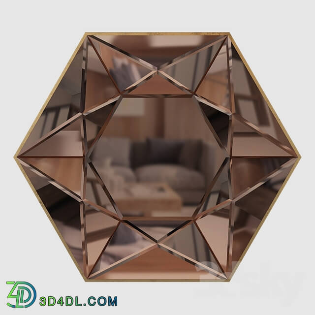 Mirror - Hexagon Mirror.