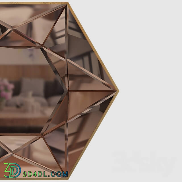 Mirror - Hexagon Mirror.