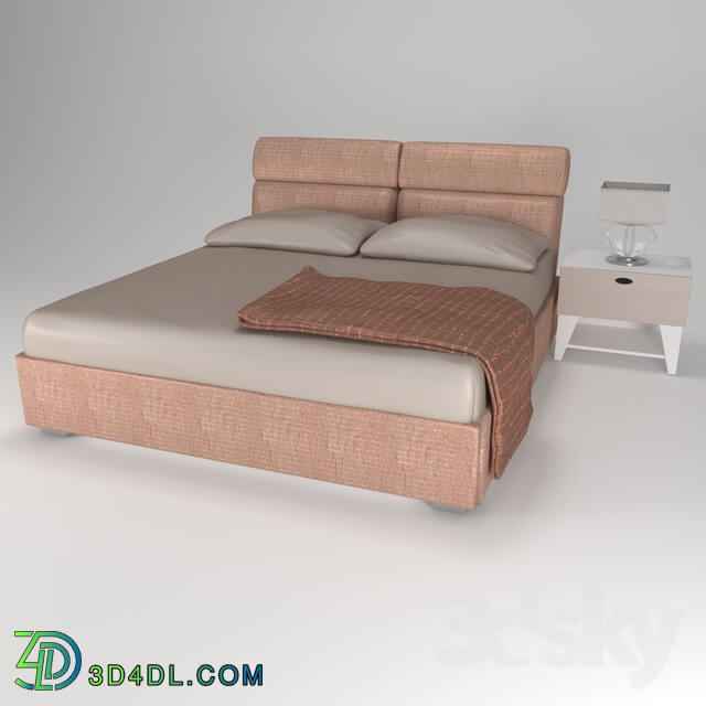 Bed - Bed and nightstand _Bed _ tumb_