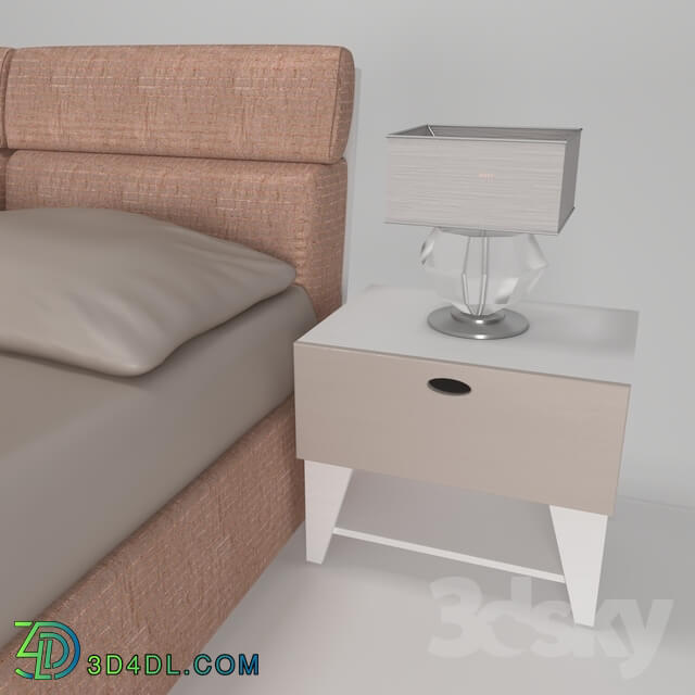 Bed - Bed and nightstand _Bed _ tumb_