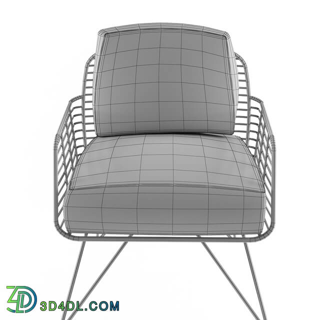 Arm chair - Modern Metal Armchair  Model