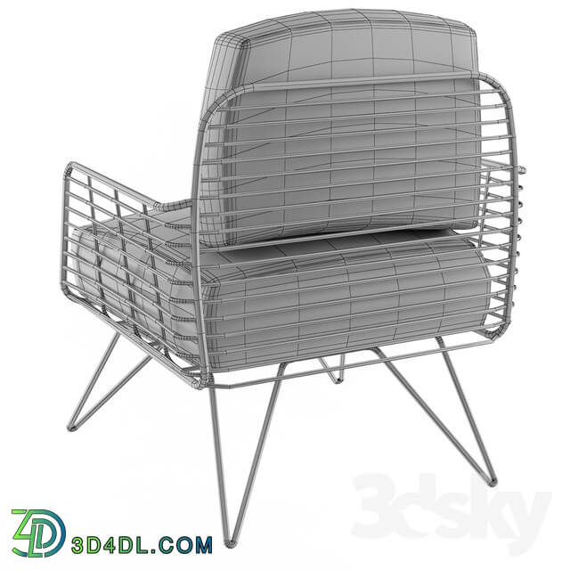 Arm chair - Modern Metal Armchair  Model