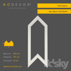 Decorative plaster - RODECOR Art Deco 01106AR Trim 