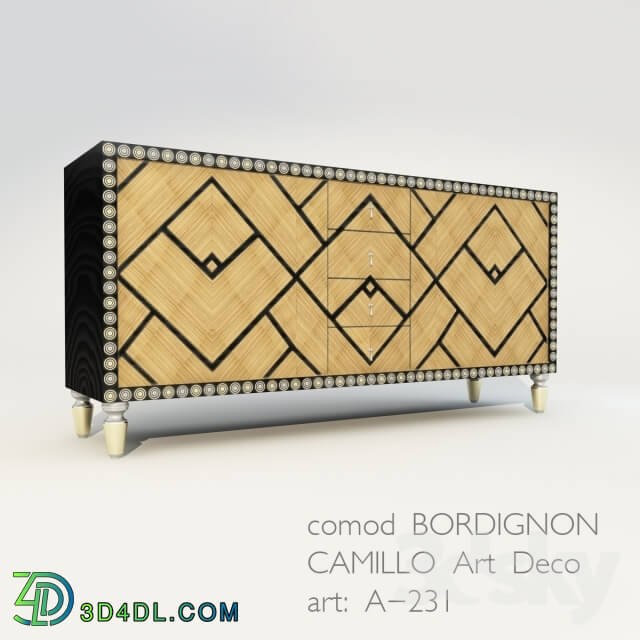 Sideboard _ Chest of drawer - Chest BORDIGNON CAMILLO Art Deco ART A-231