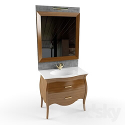 Bathroom furniture - Table with mirror 