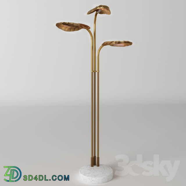 Floor lamp - Ginger _ Jagger Lotus Floor Lamp