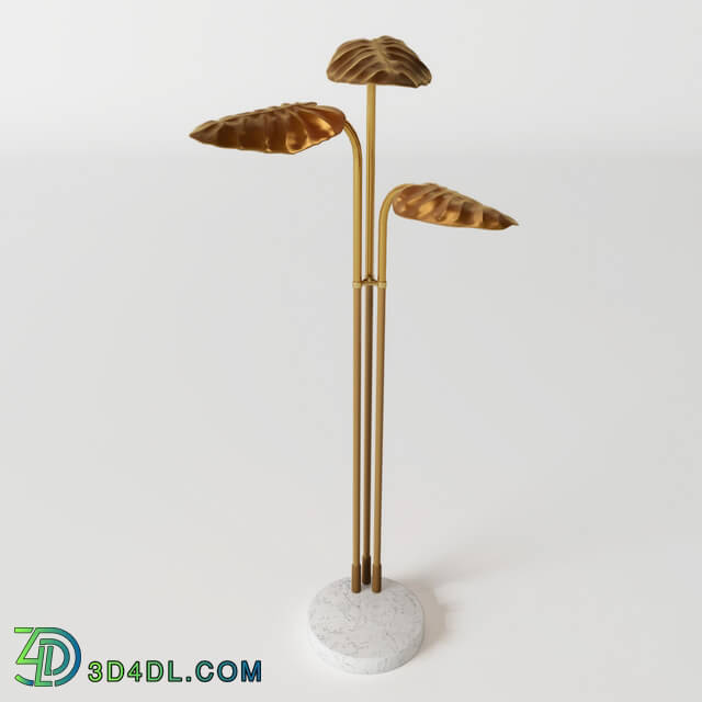 Floor lamp - Ginger _ Jagger Lotus Floor Lamp