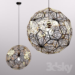 Ceiling light - chandelier etch web 
