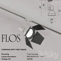 Technical lighting - FLOS Compass Spot 