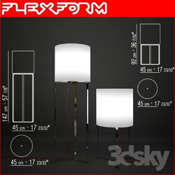 Floor lamp - flexform Sun 