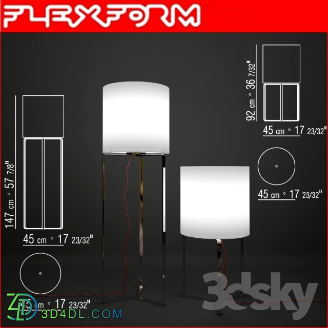 Floor lamp - flexform Sun