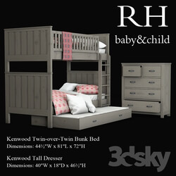 Bed - Kenwood Twin-over-Twin Bunk Bed 