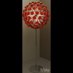 Floor lamp - profi Torsher roses 