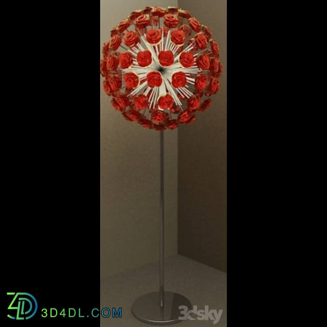 Floor lamp - profi Torsher roses