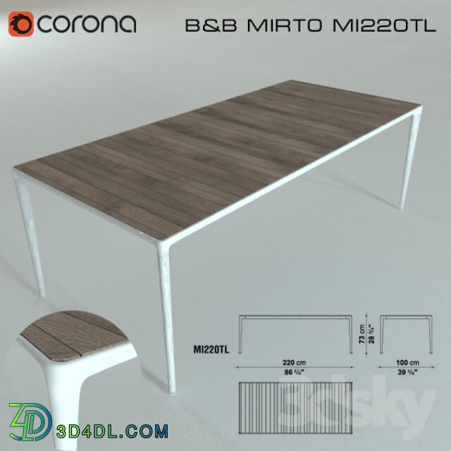 Other architectural elements - B_B MIRTO MI220TL _ Table