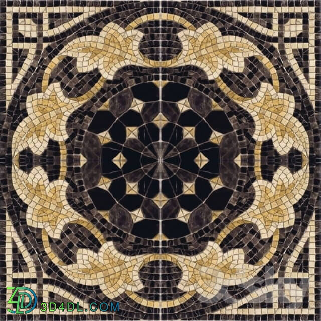 Tile - mosaic black