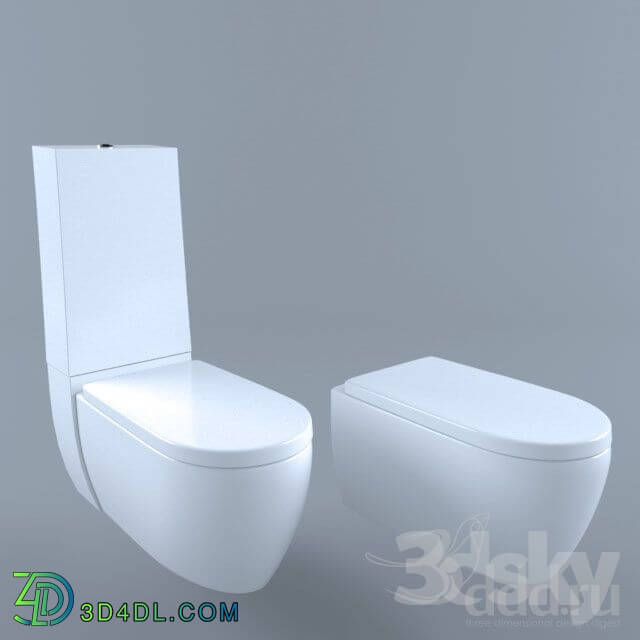 Toilet and Bidet - Newform Essenza 66101 and 66100