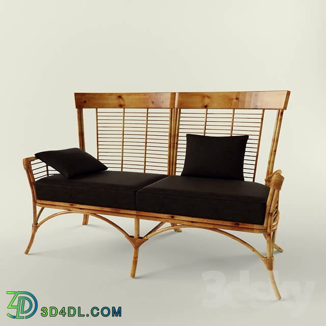 Sofa - sofa_ wooden frame