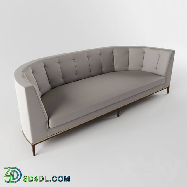 Sofa - Capitone sofa with round back