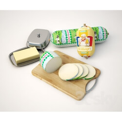 Food and drinks - Cheese sausage_ tofu_ cheese packaged mayonnaise. 