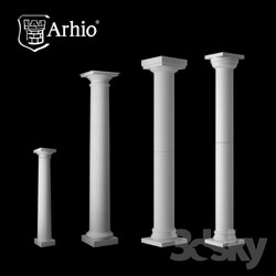 Decorative plaster - The collection of columns_ production Arhio_ _AKL 115-1 - AKL 230-2_ 