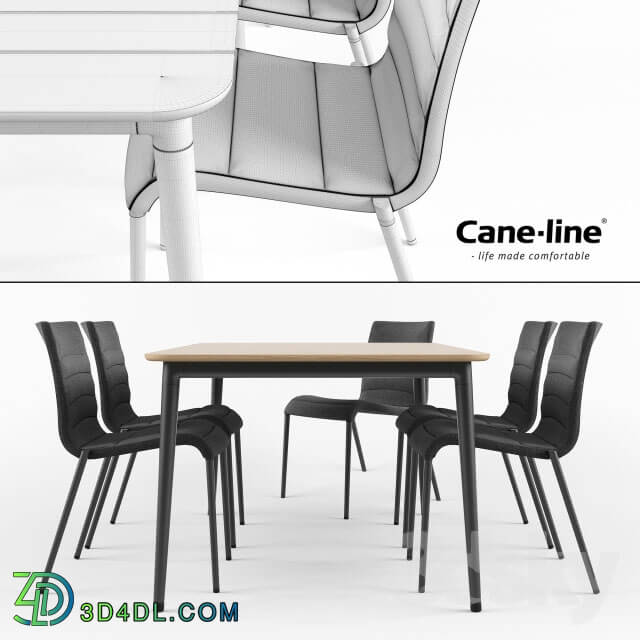 Table _ Chair - CANE-LINE Core Chair _ Table