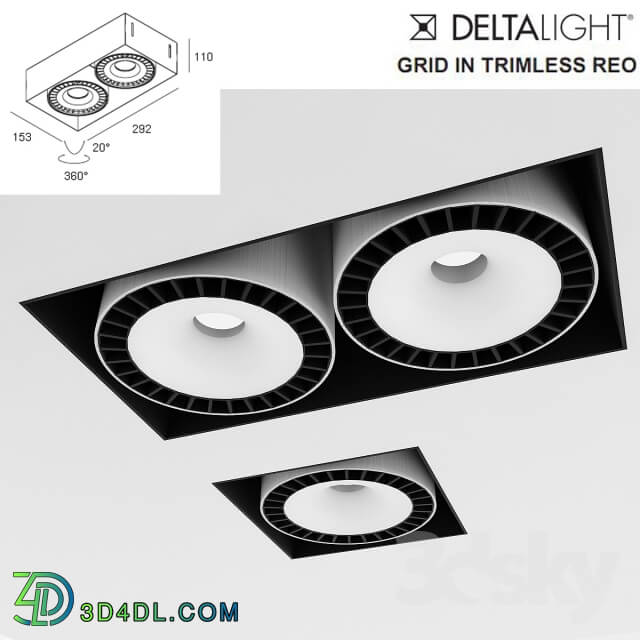 Spot light - recessed luminaire deltalight