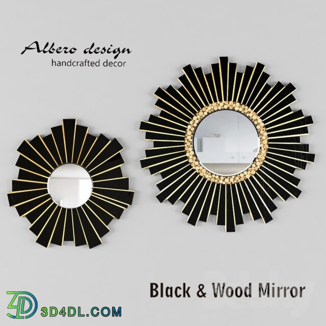 Mirror - Mirror Black _ Wood