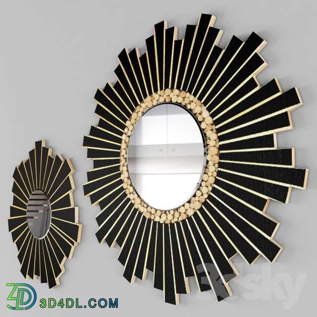 Mirror - Mirror Black _ Wood