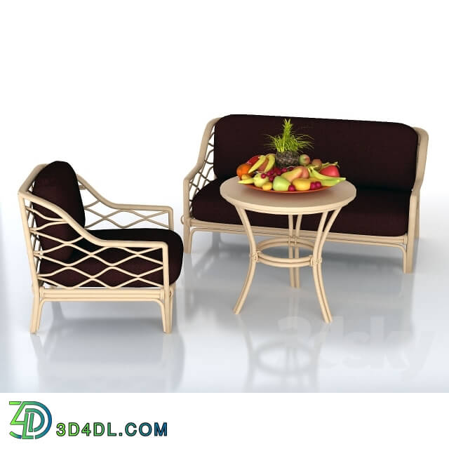 Table _ Chair - Kit rotanovoj furniture