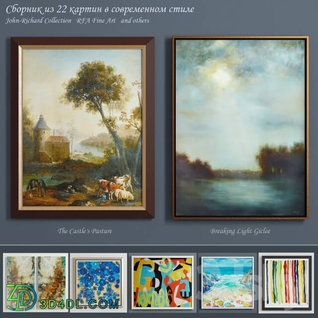 Frame - Collection of contemporary paintings _set-8_