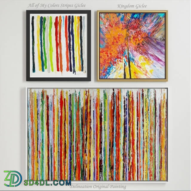 Frame - Collection of contemporary paintings _set-8_