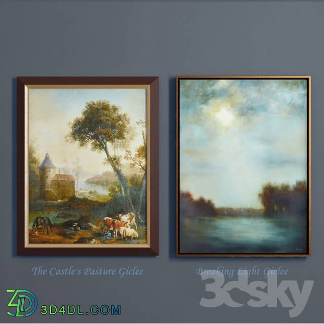 Frame - Collection of contemporary paintings _set-8_