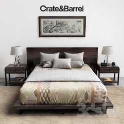 Bed - Crate _amp_ Barrel bedroom 