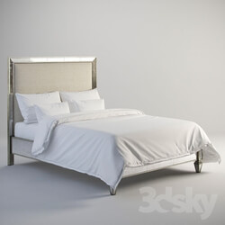 Bed - GRAMERCY HOME - Eglomise Frame Upholstered Queen Bed RD5493K 