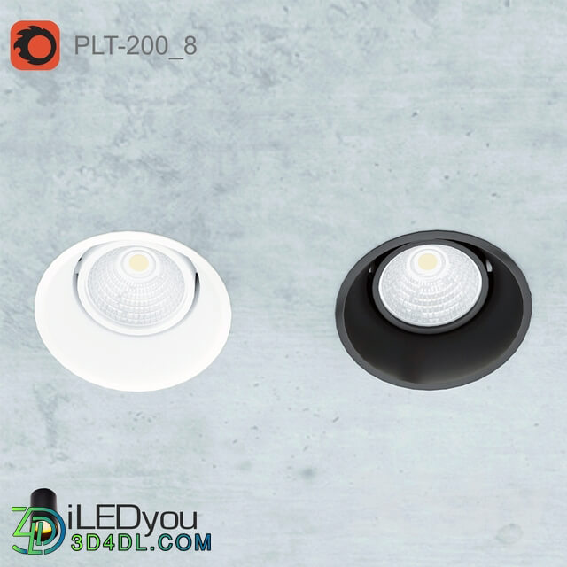 Spot light - Recessed rotary lamp PLT-200_8