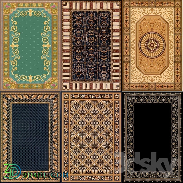 Rug - Collection of 24 Persian Carpet Texture