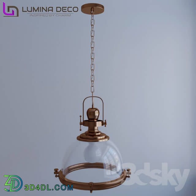 Ceiling light - _OM_ Pendant lamp Lumina Deco Falko bronze LDP 119-300 _MD_