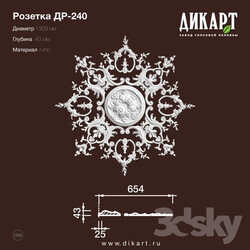 Decorative plaster - www.dikart.ru Dr-240 D1309x43mm 7.8.2019 