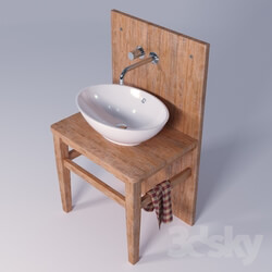 Bathroom furniture - Wash basin in the Scandinavian style 