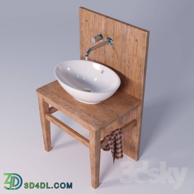 Bathroom furniture - Wash basin in the Scandinavian style