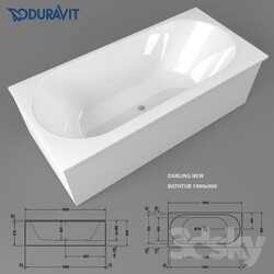 Bathtub - Duravit Darling New Bathtub 1900x900 