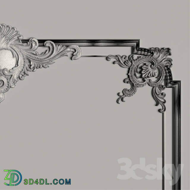 Decorative plaster - Decorative Mirror _2