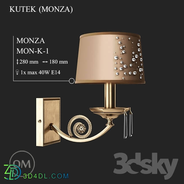 Wall light - KUTEK _MONZA_ MON-K-1