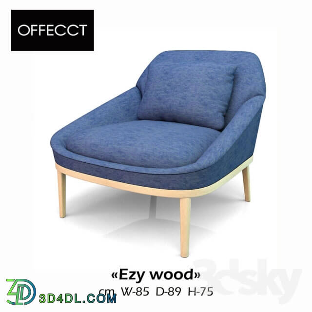 Arm chair - The chair OFFECCT _quot_Ezy wood_quot_