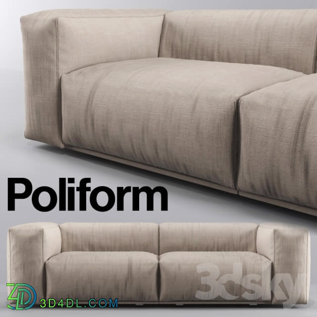 Sofa - Poliform Bolton Sofa Short